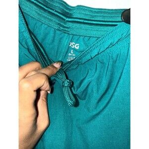 DSG Athletic Shorts Youth Large Green Mesh Panel Workout Activewear